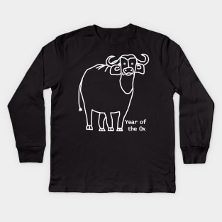 Year of the Ox Ghost Kids Long Sleeve T-Shirt